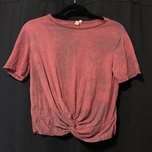 Tie Dye Knot Front Tee